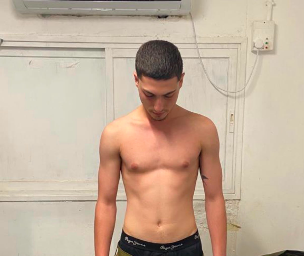 BEFORE — נועם · +10 ק"ג מסה, אחוז שומן נמוך